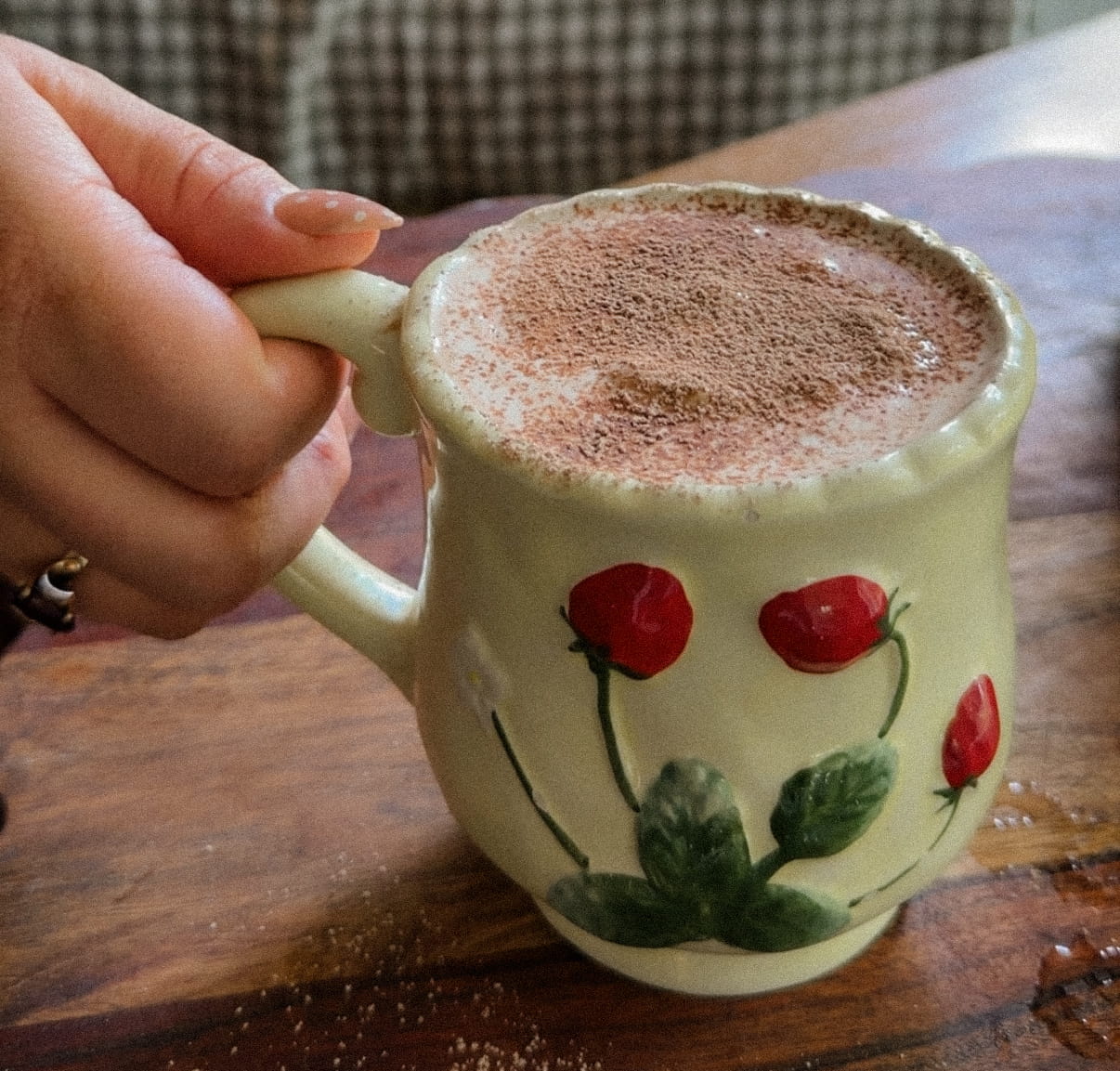 Mug of homemade hot chocolate